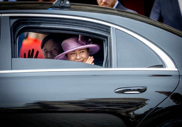 23-06-2026 Belgium Japanese Emperor Naruhito and Empress Masako pose pictured at the official welcoming ceremony at the Place des Palais Paleizenplein, in Brussels, during the official state visit of the Japanese Emperor and Empress to Belgium. Â  Copyright: xPPEx