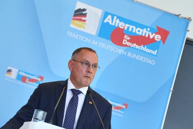 Berlin, Deutschland, 23.06.2026: Deutscher Bundestag: AfD-Fraktionssitzung: Tino Chrupalla, AfD *** Berlin, Germany, June 23, 2026 German Bundestag AfD Caucus Meeting Tino Chrupalla, AfD,detected_source_language Copyright: xdtsxNachrichtenagenturx dts_124655