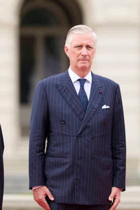 Imperial Couple Visit To Belgium - Day 3 King Philippe and Queen Mathilde of Belgium welcome Emperor Naruhito and Empress Masako of Japan during an official welcome ceremony in front of the Royal Palace in Brussels, Belgium on June 23, 2026, as the Japanese imperial couple is on a state visit to Belgium aimed at strengthening bilateral relations and cooperation between the two countries. Photo by Olivier Polet ABACAPRESS.COM Brussels Belgium  Copyright: xPoletxOlivier ABACAx