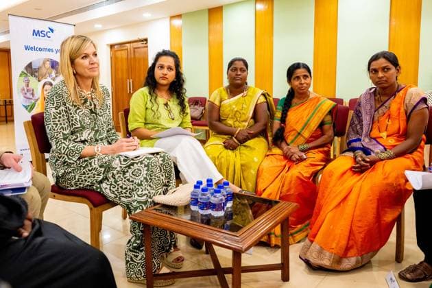 Queen Maxima visits India for United Nation, Mumbai, India 23 Jun 2026 Queen Maxima at a focus group meeting with women and rural residents about their challenges and ambitions for better financial health in Mumbai, during her three-day visit to India in her capacity as Special Advocate of the United Nations Secretary-General on Financial Health (UNSGSA) Mumbai India  Copyright: xMischaxSchoemakerx
