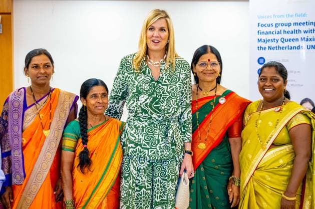 Queen Maxima visits India for United Nation, Mumbai, India 23 Jun 2026 Queen Maxima at a focus group meeting with women and rural residents about their challenges and ambitions for better financial health in Mumbai, during her three-day visit to India in her capacity as Special Advocate of the United Nations Secretary-General on Financial Health (UNSGSA) Mumbai India  Copyright: xMischaxSchoemakerx