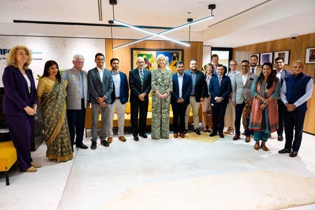 Queen Maxima visits India for United Nation, Mumbai, India 23 Jun 2026 Queen Maxima at the International Finance Corporation where she participates in a discussion about the use of AI for advice that suits the financial situation and needs of people in Mumbai, during her three-day visit to India in her capacity as Special Advocate of the United Nations Secretary-General on Financial Health (UNSGSA) Mumbai India  Copyright: xMischaxSchoemakerx