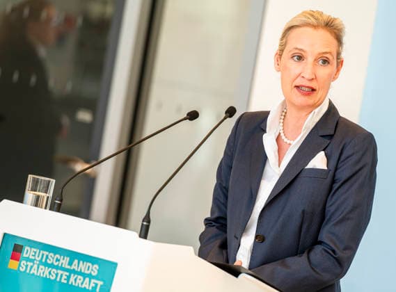 Alice Weidel EUR, Deutschland, Berlin, 23.06.2026: Pressestatement von Alice Weidel Co-Vorsitzende der AfD Bundestagsfraktion . *** Alice Weidel, EUR, Germany, Berlin, June 23, 2026 Press statement by Alice Weidel, Co-Chair of the AfD parliamentary group in the Bundestag,detected_source_language