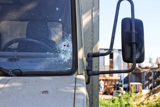 RECORD DATE NOT STATED Agricultural machinery damaged by a Russian missile strike is seen on the grounds of an agricultural enterprise in Odesa region, Ukraine, on June 21, 2026. Late on June 21, Russian forces launched an Iskander ballistic missile strike on a civilian agricultural enterprise, completely destroying a warehouse building and damaging the facade of a two-story building and agricultural machinery. One person was killed and three others were injured and hospitalized (Photo by Nina Liashonok Ukrinform) Agricultural enterprise hit by Russian strike in Odesa region  Copyright: xNinaxLiashonokx