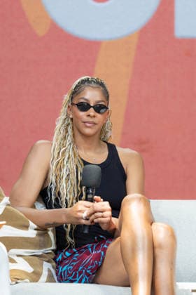 Candace Parker at Cannes Lions Festival Of Creativity Candace Parker attends the ‘Front row seat: Inside the future of live sports conference at ‘Amazon Port’ stage during the Cannes Lions, in Cannes, France on June 23, 2026. Photo by Shootpix ABACAPRESS.COM Cannes France  Copyright: xShootpix ABACAx