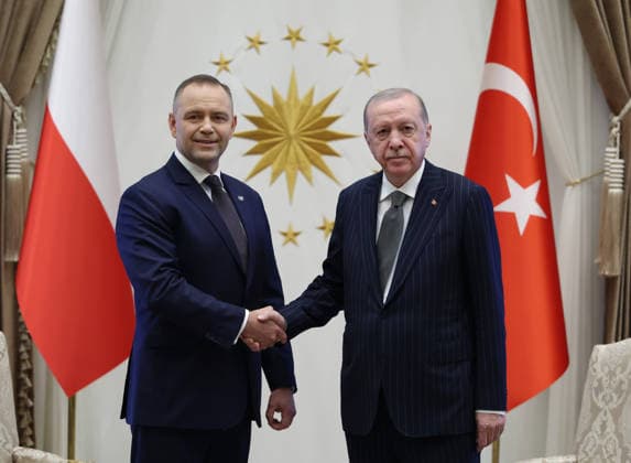 News Bilder des Tages Recep Tayyip Erdogan - Karol Nawrocki meeting in Ankara ANKARA, TURKIYE - JUNE 23: (----EDITORIAL USE ONLY – MANDATORY CREDIT - TURKISH PRESIDENCY MURAT CETINMUHURDAR HANDOUT - NO MARKETING NO ADVERTISING CAMPAIGNS - DISTRIBUTED AS A SERVICE TO CLIENTS----) Turkish President Recep Tayyip Erdogan meets with the Polish President Karol Nawrocki at the Presidential Complex in Ankara, Turkiye on June 23, 2026. TUR Presidency Murat Cetinmuhurdar Anadolu Ankara Turkey. Editorial use only. Please get in touch for any other usage.  Copyright: x2026xAnadoluxTURxPresidency MuratxCetinmuhurdarx