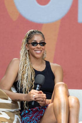 Candace Parker at Cannes Lions Festival Of Creativity Candace Parker attends the ‘Front row seat: Inside the future of live sports conference at ‘Amazon Port’ stage during the Cannes Lions, in Cannes, France on June 23, 2026. Photo by Shootpix ABACAPRESS.COM Cannes France  Copyright: xShootpix ABACAx