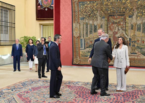 The King and Queen Preside Over the Annual Meeting of the Board of Trustees of the Princess of Asturias Foundation King Felipe VI and Queen Letizia during the annual meeting of the Board of Trustees of the Princess of Asturias Foundation, held at the Royal Palace of El Pardo on June 23, 2026, in Madrid, Spain CELEBRITIES ROYALTY BOARD OF TRUSTEES MEETING PRINCESS OF ASTURIAS José Madrid Madrid Spain,detected_source_language  Copyright: xJosÃ xOlivax 7617814