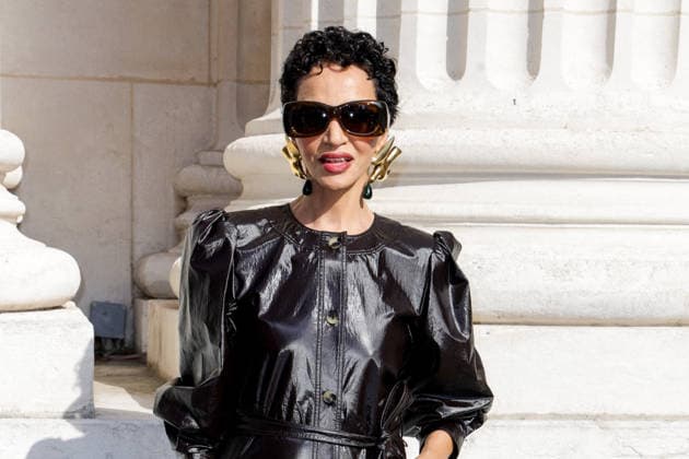 Farida Khelfa at the end of the second Saint Laurent Ready-to-Wear Men’s Spring Summer 2027 fashion show during Paris Fashion Week at the Bourse de Commerce Pinault Collection in Paris, France, on June 23, 2026. Olivier Borde, Bestimage. Celebrities await the Saint Laurent Men’s Spring Summer 2027 show as part of Paris Fashion Week on June 23, 2026, in Paris, France. Paris, France,detected_source_language  Copyright: xOLIVIERxBORDEx xBESTIMAGExOLIVIERxBORDEx xBESTIMAGEx