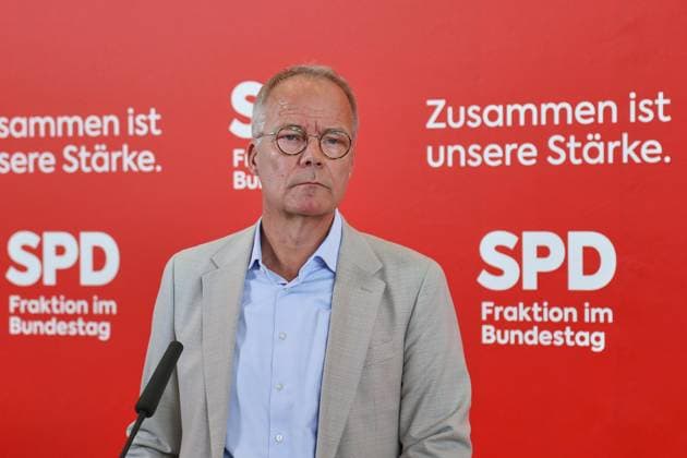 Berlin, Deutschland, 23.06.2026: Deutscher Bundestag: SPD-Fraktionssitzung: Matthias Miersch, SPD *** Berlin, Germany, June 23, 2026 German Bundestag SPD Caucus Meeting Matthias Miersch, SPD,detected_source_language Copyright: xdtsxNachrichtenagenturx dts_124664