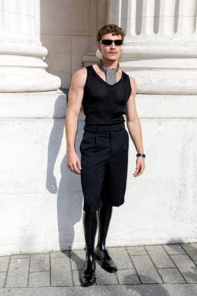 Connor Storrie at the end of the second Saint Laurent Ready-to-Wear Men’s Spring Summer 2027 fashion show during Paris Fashion Week at the Bourse de Commerce Pinault Collection in Paris, France, on June 23, 2026. Olivier Borde Bestimage Celebrities await the Saint Laurent Men’s Spring Summer 2027 show as part of Paris Fashion Week on June 23, 2026, in Paris, France. Paris, France,detected_source_language  Copyright: xOLIVIERxBORDEx xBESTIMAGExOLIVIERxBORDEx xBESTIMAGEx