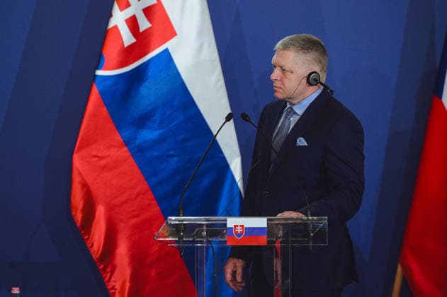 Visegrad Group (V4) summit in Hungary GODOLLO, HUNGARY - JUNE 23: Slovak Prime Minister Robert Fico attends Visegrad Group (V4) summit at the Royal Palace of Godollo in Godollo, Hungary, on 23 June 2026. The leaders discussed regional cooperation, European affairs, security, energy policy and current geopolitical challenges during the first V4 prime ministers’ summit in several years. Robert Nemeti Anadolu Godollo Hungary. Editorial use only. Please get in touch for any other usage.  Copyright: x2026xAnadoluxRobertxNemetix