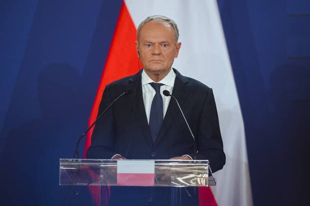 Visegrad Group (V4) summit in Hungary GODOLLO, HUNGARY - JUNE 23: Polish Prime Minister Donald Tusk attends Visegrad Group (V4) summit at the Royal Palace of Godollo in Godollo, Hungary, on 23 June 2026. The leaders discussed regional cooperation, European affairs, security, energy policy and current geopolitical challenges during the first V4 prime ministers’ summit in several years. Robert Nemeti Anadolu Godollo Hungary. Editorial use only. Please get in touch for any other usage.  Copyright: x2026xAnadoluxRobertxNemetix