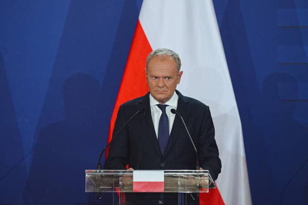 Visegrad Group (V4) summit in Hungary GODOLLO, HUNGARY - JUNE 23: Polish Prime Minister Donald Tusk attends Visegrad Group (V4) summit at the Royal Palace of Godollo in Godollo, Hungary, on 23 June 2026. The leaders discussed regional cooperation, European affairs, security, energy policy and current geopolitical challenges during the first V4 prime ministers’ summit in several years. Robert Nemeti Anadolu Godollo Hungary. Editorial use only. Please get in touch for any other usage.  Copyright: x2026xAnadoluxRobertxNemetix
