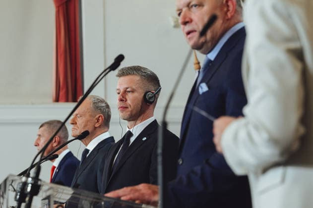 Visegrad Group (V4) summit in Hungary GODOLLO, HUNGARY - JUNE 23: Hungarian Prime Minister Peter Magyar attends Visegrad Group (V4) summit at the Royal Palace of Godollo in Godollo, Hungary, on 23 June 2026. The leaders discussed regional cooperation, European affairs, security, energy policy and current geopolitical challenges during the first V4 prime ministers’ summit in several years. Robert Nemeti Anadolu Godollo Hungary. Editorial use only. Please get in touch for any other usage.  Copyright: x2026xAnadoluxRobertxNemetix