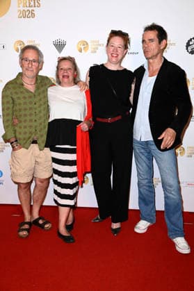 Dani Levy, Susanne Petersen, Rike Link und Tom Tykwer bei der 68. Verleihung vom Ernst-Lubitsch-Preis 2026 im Kino Babylon. Berlin, 23.06.2026 *** Dani Levy, Susanne Petersen, Rike Link, and Tom Tykwer at the 68th Ernst Lubitsch Prize ceremony in 2026 at the Babylon Berlin cinema, June 23, 2026,detected_source_language Foto:xN.xKubelkax xFuturexImagex lubitsch_6630