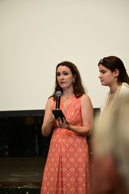 Lauren Leiderman bei der Premiere des MDR-Dokumentarfilms Wir sind hier! über das Mitzvah-Projekt und Amanda Hannes im Rahmen der Jüdische Gedenkwoche im Kulturforum Görlitzer Synagoge. 23.06.2026 *** Lauren Leiderman at the premiere of the MDR documentary Wir sind hier about the Mitzvah Project and Amanda Hannes as part of Jewish Remembrance Week at the Kulturforum Görlitzer Synagogue on June 23, 2026,detected_source_language Copyright: xMatthiasxWehnertx