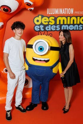 Minions Monsters premiere at the Grand Rex theater; celebrities arrive on the red carpet; Camille Cottin and her son Leon Gabriel 457577 June 23, 2026,detected_source_language  Copyright: xSebastienxFremontx xStarfacex STAR_457577_115