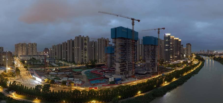 China Real Estate Market HUAI AN, CHINA - JUNE 23, 2026 - Real estate project under construction in Huai an City, Jiangsu Province, China on June 23, 2026. Huai an Jiangsu China  Copyright: xCFOTOx i1782255890044