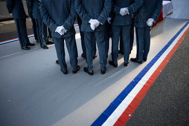 Ceremony to Induct Marc and Simonne Bloch at Pantheon - Paris Illustration Soldiers carry the cenotaphs of late Marc and Simonne Bloch during their induction ceremony at the Pantheon monument in Paris, France, 23 June 2026. Photo by Eliot Blondet ABACAPRESS.COM Paris France France  Copyright: xBlondetxEliot ABACAx
