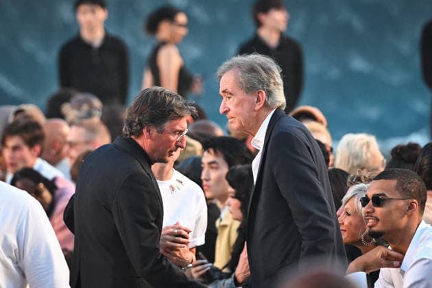 PFW - Louis Vuitton Runway in Paris FA LVMH chairman and CEO Bernard Arnault attends the Spring Summer 2027 collection by US designer Pharrell Williams for Louis Vuitton during the Paris Fashion Week, on June 23, 2026. Photo by Firas Abdullah ABACAPRESS.COM Paris Ile-de-France France  Copyright: xAbdullahxFiras ABACAx