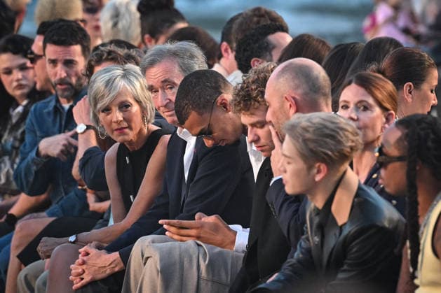 PFW - Louis Vuitton Runway in Paris FA LVMH chairman and CEO Bernard Arnault attends the Spring Summer 2027 collection by US designer Pharrell Williams for Louis Vuitton during the Paris Fashion Week, on June 23, 2026. Photo by Firas Abdullah ABACAPRESS.COM Paris Ile-de-France France  Copyright: xAbdullahxFiras ABACAx