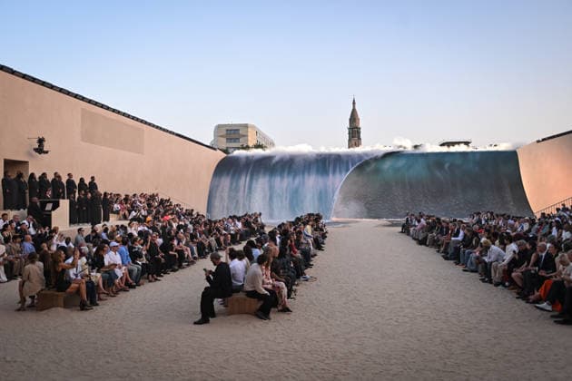 PFW - Louis Vuitton Runway in Paris FA Attendees get ready for the Spring Summer 2027 collection by US designer Pharrell Williams for Louis Vuitton during the Paris Fashion Week, on June 23, 2026. Photo by Firas Abdullah ABACAPRESS.COM Paris Ile-de-France France  Copyright: xAbdullahxFiras ABACAx
