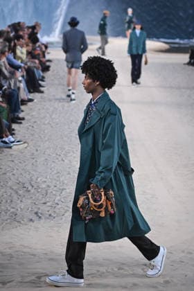 PFW - Louis Vuitton Runway in Paris FA A model walks the runway the Spring Summer 2027 collection by US designer Pharrell Williams for Louis Vuitton during the Paris Fashion Week, on June 23, 2026. Photo by Firas Abdullah ABACAPRESS.COM Paris Ile-de-France France  Copyright: xAbdullahxFiras ABACAx