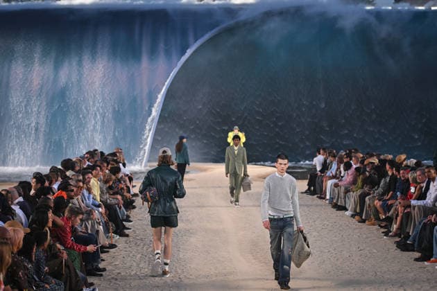 PFW - Louis Vuitton Runway in Paris FA A model walks the runway the Spring Summer 2027 collection by US designer Pharrell Williams for Louis Vuitton during the Paris Fashion Week, on June 23, 2026. Photo by Firas Abdullah ABACAPRESS.COM Paris Ile-de-France France  Copyright: xAbdullahxFiras ABACAx