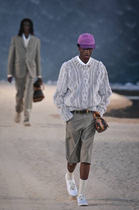 PFW - Louis Vuitton Runway in Paris FA A model walks the runway the Spring Summer 2027 collection by US designer Pharrell Williams for Louis Vuitton during the Paris Fashion Week, on June 23, 2026. Photo by Firas Abdullah ABACAPRESS.COM Paris Ile-de-France France  Copyright: xAbdullahxFiras ABACAx