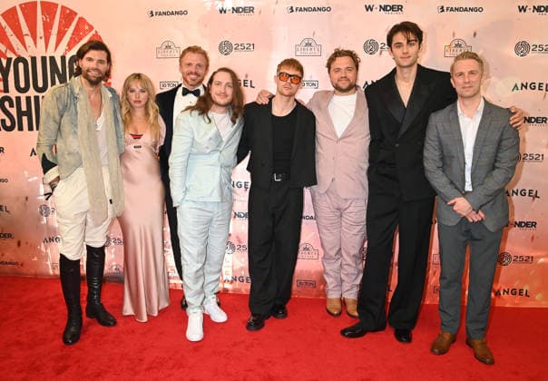 ˜Young Washington™ Nashville Premiere Joel Smallbone, Mia Rodgers, John Foss, Fearghal Geraghty, Angus Castle-Doughty, Leo Hanna, William Franklyn-Miller and Michael Benz arriving at the Young Washington Nashville premiere held at The Fisher Center for the Performing Arts on June 23, 2026 in Nashville, TN. Nashville The Fisher Center for the Performing Arts Tennessee USA Copyright: xTammiexArroyo AFF-USA.comx