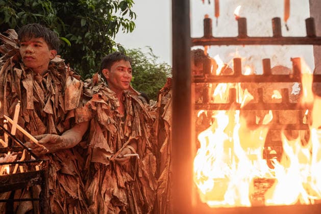 June 24, 2026, Aliaga, Nueva Ecija, Philippines: On June 24, 2026, local devotees of Saint John in the town of Bibiclat, Aliaga in Nueva Ecija, Philippines spread mud on their body and wear dried banana leaves in celeration of the Taong Putik Festival. The festival commemorates their local patron saint and the miracle that happened during the Japanese occupation that saved the locals from execution. Aliaga Philippines - ZUMAy102 20260624_zip_y102_023 Copyright: xKenosisxYapx