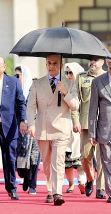 June 23, 2026, Peshawar, Peshawar, Pakistan: Iranian President Masoud Pezeshkian Reviews Honor Guard During Welcome Ceremony in Islamabad..Islamabad, Pakistan, June 23, 2026: Masoud Pezeshkian reviews an honor guard during an official welcome ceremony in Islamabad on June 23, 2026. Pezeshkian is in Pakistan to participate in ongoing diplomatic discussions and U.S.-Iran peace talks hosted by Pakistan. The visit underscores efforts to promote regional dialogue, diplomatic engagement, and international cooperation. Peshawar Pakistan - ZUMAa217 20260623_znp_a217_036 Copyright: xHussainxAlix