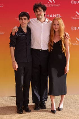 The cast and crew of the film Adieu monde cruel by director Félix de Givry at the Théâtre de la Gare du Midi during the opening ceremony of the 2026 Biarritz International Film Festival Nouvelles Vagues, June 23, 2026  Copyright: xJean-MarcxLhomerx xBestimagexJean-MarcxLhomerx xBestimagex