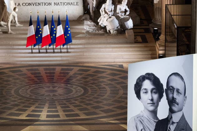 President Emmanuel Macron and his wife Brigitte Macron at the induction ceremony for Marc Bloch and Simonne Vidal at the Panthéon in Paris on June 23, 2026 Jeanne Accorsini Pool Bestimage Panthéon induction ceremony for the late historian and French Resistance member Marc Bloch and his wife, Simonne Bloch, at the Panthéon in Paris, France, on June 23, 2026 ACCORSINIJEANNE BLOCH 0014 Credit Jeanne Accorsini SIPA 2606240120 Paris France,detected_source_language  Copyright: xJeannexAccorsinix xPoolx xBestimagexJeannexAccorsinix xPoolx xBestimagex