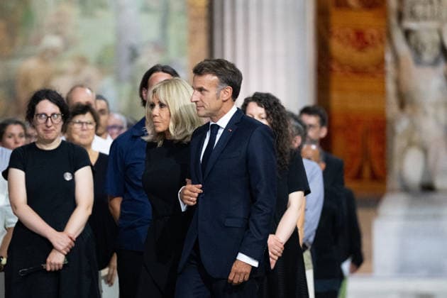 President Emmanuel Macron and his wife Brigitte Macron at the induction ceremony for Marc Bloch and Simonne Vidal at the Panthéon in Paris on June 23, 2026 Jeanne Accorsini Pool Bestimage French President Emmanuel Macron and his wife Brigitte Macron arrive for the Panthéon induction ceremony of the late historian and French Resistance member Marc Bloch and his wife, Simonne Bloch, at the Panthéon in Paris, France, on June 23, 2026 ACCORSINIJEANNE BLOCH 0037 Credit Jeanne Accorsini SIPA 2606240124 Paris France,detected_source_language  Copyright: xJeannexAccorsinix xPoolx xBestimagexJeannexAccorsinix xPoolx xBestimagex