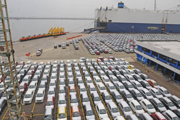 June 23, 2026, Tanjung Priok, Jakarta, Indonesia: Loading and unloading operations and inspections of new vehicles to be exported at Indonesia Kendaraan Terminal, Tanjung Priok, Jakarta, on June 23, 2026. Indonesia Kendaraan Terminal company operates a 16.9-hectare vehicle terminal with a capacity of 400,000 vehicles per year, where vehicles of various brands are prepared for shipment to countries around the world via ocean freight. Tanjung Priok Indonesia  - ZUMAr173 20260623_zip_r173_020 Copyright: xDasrilxRoszandix