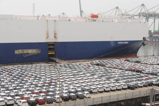 June 23, 2026, Tanjung Priok, Jakarta, Indonesia: Loading and unloading operations and inspections of new vehicles to be exported at Indonesia Kendaraan Terminal, Tanjung Priok, Jakarta, on June 23, 2026. Indonesia Kendaraan Terminal company operates a 16.9-hectare vehicle terminal with a capacity of 400,000 vehicles per year, where vehicles of various brands are prepared for shipment to countries around the world via ocean freight. Tanjung Priok Indonesia  - ZUMAr173 20260623_zip_r173_037 Copyright: xDasrilxRoszandix