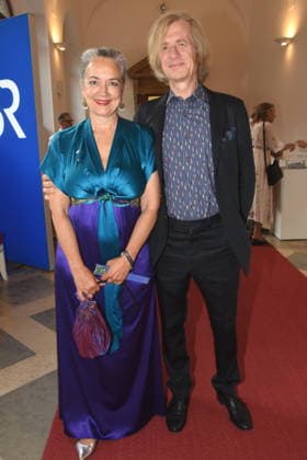 Irina Wanka Schauspielerin Roland Kuhnle Muenchen 23.06.2026 Cuvillies Theater Residenz Bernhard Wicki Preisverleihung Foto Muenchen *** Irina Wanka, Actress; Roland Kuhnle; Munich; June 23, 2026; Cuvillies Theater; Residenz; Bernhard Wicki Award Ceremony; Photo