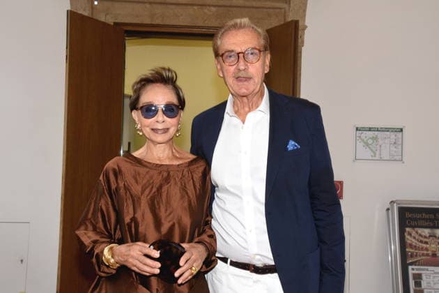 Monika Peitsch Schauspielerin Sven Hansen Hoechstaedt Muenchen 23.06.2026 Cuvillies Theater Residenz Bernhard Wicki Preisverleihung Foto Muenchen *** Monika Peitsch, Actress; Sven Hansen Hoechstaedt; Munich, June 23, 2026; Cuvillies Theater, Residenz; Bernhard Wicki Award Ceremony; Photo