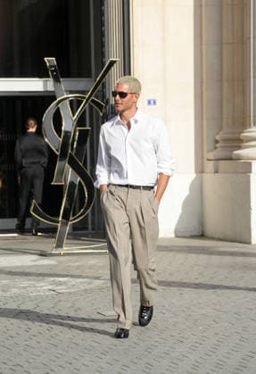 Fai Khadra at the Saint Laurent Mens Spring Summer 2027 fashion show at the Bourse du Commerce in Paris on June 23, 2026. Anne Sophie Guebey, Bestimage. Celebrities at the Saint Laurent Mens Spring Summer 2027 fashion show at the Bourse du Commerce in Paris on June 23, 2026, Paris, France,detected_source_language  Copyright: xAnne-SophiexGuebeyx xBestimagexAnne-SophiexGuebeyx xBestimagex