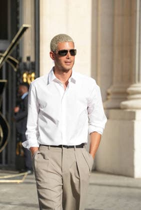 Fai Khadra at the Saint Laurent Mens Spring Summer 2027 fashion show at the Bourse du Commerce in Paris on June 23, 2026. Anne Sophie Guebey, Bestimage. Celebrities at the Saint Laurent Mens Spring Summer 2027 fashion show at the Bourse du Commerce in Paris on June 23, 2026, Paris, France,detected_source_language  Copyright: xAnne-SophiexGuebeyx xBestimagexAnne-SophiexGuebeyx xBestimagex