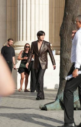 Ahn Hyo-seop at the Saint Laurent Mens Spring Summer 2027 fashion show at the Bourse du Commerce in Paris on June 23, 2026. Anne Sophie Guebey, Bestimage. Celebrities at the Saint Laurent Mens Spring Summer 2027 fashion show at the Bourse du Commerce in Paris on June 23, 2026, Paris, France,detected_source_language  Copyright: xAnne-SophiexGuebeyx xBestimagexAnne-SophiexGuebeyx xBestimagex