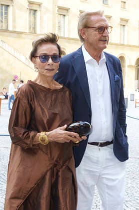 Monika Peitsch und Sven Hansen-Höchstädt bei der Verleihung vom 25. Friedenspreis des Deutschen Films - Die Brücke 2026 im CuvilliÃ s-Theater. München, 23.06.2026 *** Monika Peitsch and Sven Hansen Höchstädt at the 25th German Film Peace Prize Die Brücke 2026 awards ceremony at the Cuvilliés Theater in Munich, June 23, 2026,detected_source_language Foto:xN.xKolinzx xFuturexImagex friedenspreis_6636