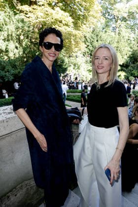 Farida Khelfa, Delphine Arnault, CEO of Christian Dior at the Dior Men’s Spring Summer 2027 Ready-to-Wear show during Paris Fashion Week on June 24, 2026. Olivier Borde, Bestimage. Celebrities at the Dior Men’s Spring Summer 2027 Ready-to-Wear show during Paris Fashion Week on June 24, 2026, Paris, France,detected_source_language  Copyright: xOLIVIERxBORDEx xBESTIMAGExOLIVIERxBORDEx xBESTIMAGEx