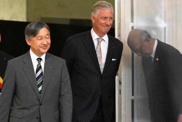 State Visit of the Emperor and the Empress of Japan to Belgium NAMUR, BELGIUM - JUNE 24 : Emperor Naruhito of Japan and King Philippe - Filip of Belgium pictured at the Castle of Namur during the state visit of the Emperor and Empress of Japan to Belgium, on June 24, 2026 in Namur, Belgium, 24 06 2026 Namur Belgium  Copyright: x Creator x