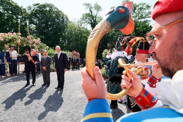 State Visit of the Emperor and the Empress of Japan to Belgium NAMUR, BELGIUM - JUNE 24 : Emperor Naruhito of Japan and King Philippe - Filip of Belgium pictured at the Castle of Namur during the state visit of the Emperor and Empress of Japan to Belgium, on June 24, 2026 in Namur, Belgium, 24 06 2026 Namur Belgium  Copyright: xBenoitxDoppagnex