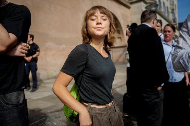 The Swedish climate activist Greta Thunberg in Copenhagen City Court The Swedish climate activist Greta Thunberg in Copenhagen City Court on Wednesday, June 24, 2026. She is accused, along with five others, of having unlawfully gained access to a room at the University of Copenhagen in September 2024. She was arrested the same day in connection with the pro-Palestinian movement Students Against Occupation briefly occupying the museum building at the university. There is a claim for a fine against the accused. (Photo: Mads Claus Rasmussen Ritzau Scanpix) , Copenhagen Denmark *** Swedish climate activist Greta Thunberg at the Copenhagen City Court Swedish climate activist Greta Thunberg at the Copenhagen City Court on Wednesday, June 24, 20  Copyright: RitzauxScanpix MadsxClausxRasmussenx spdk20260624-115054-L