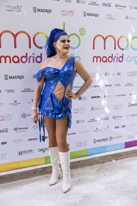 Presentation of the Official MADO 2026 Program Drag queen Dona Mercadona during the official presentation of the MADO 2026 program at the Thyssen-Bornemisza National Museum on June 24, 2026, in Madrid, Spain. The full lineup of stages, free concerts, guest artists, and cultural activities that will mark this year’s LGBTIQ Pride festivities has been officially unveiled. JUNE 24, 2026 Jesús Hellí Madrid, Spain,detected_source_language  Copyright: xJesusxHellinx 7619204