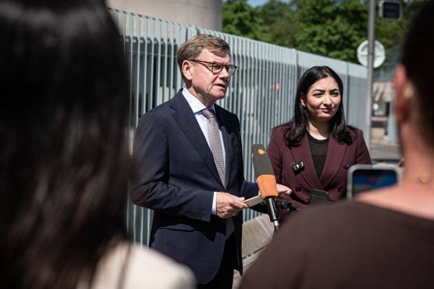 Berlin, Pressestatement von Alabali Radovan und Johann Wadephul Außenminister Johann Wadephul (CDU) und Entwicklungsministerin Alabali Radovan (SPD) geben am 24.06.2026 eine gemeinsame Pressekonferenz vor dem Bundeskanzleramt in Berlin im Anschluss an die Sitzung des Bundeskabinetts. Berlin Berlin Deutschland *** Berlin, Press Statement by Alabali Radovan and Johann Wadephul